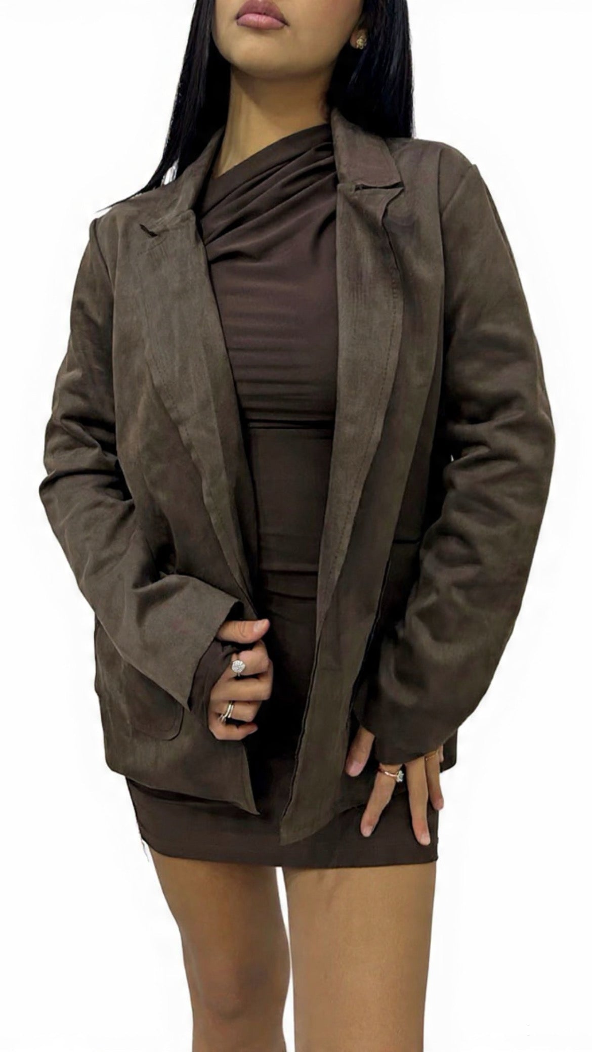 Giacca effetto Camoscio