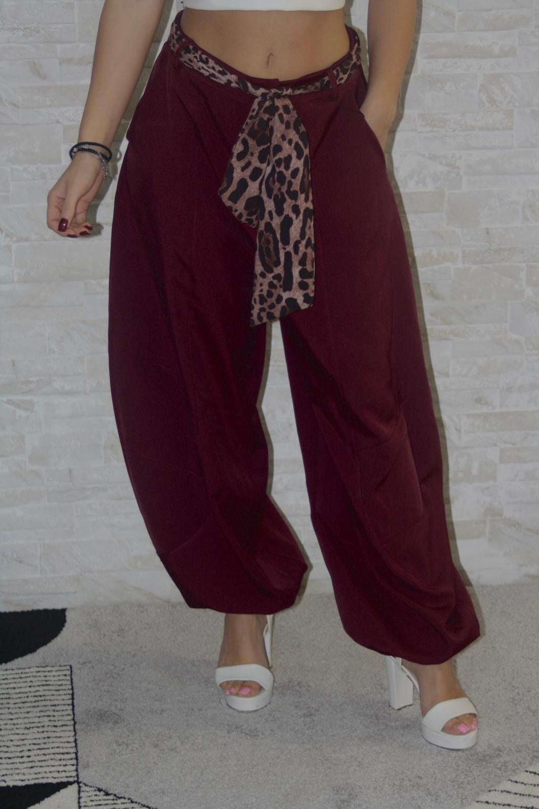 Pantalone Balloon con Fulard con molla