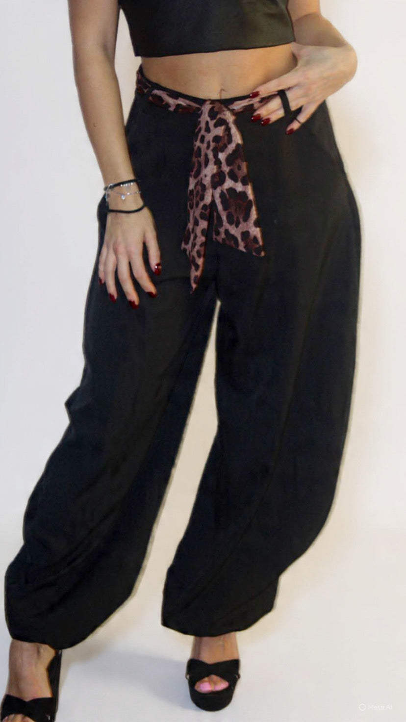 Pantalone Balloon con Fulard con molla