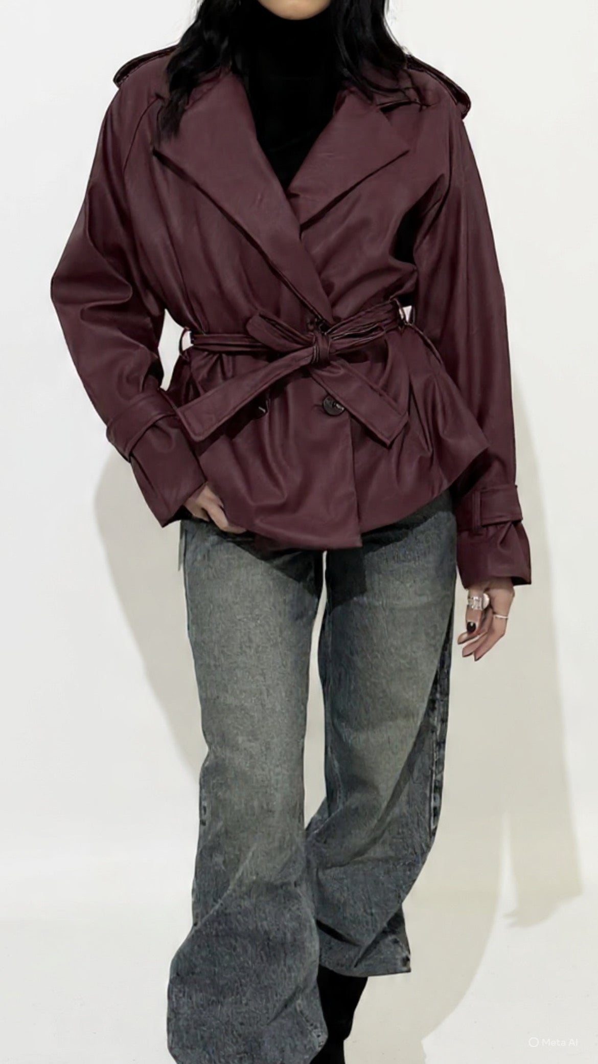 Mini Trench in ecopelle