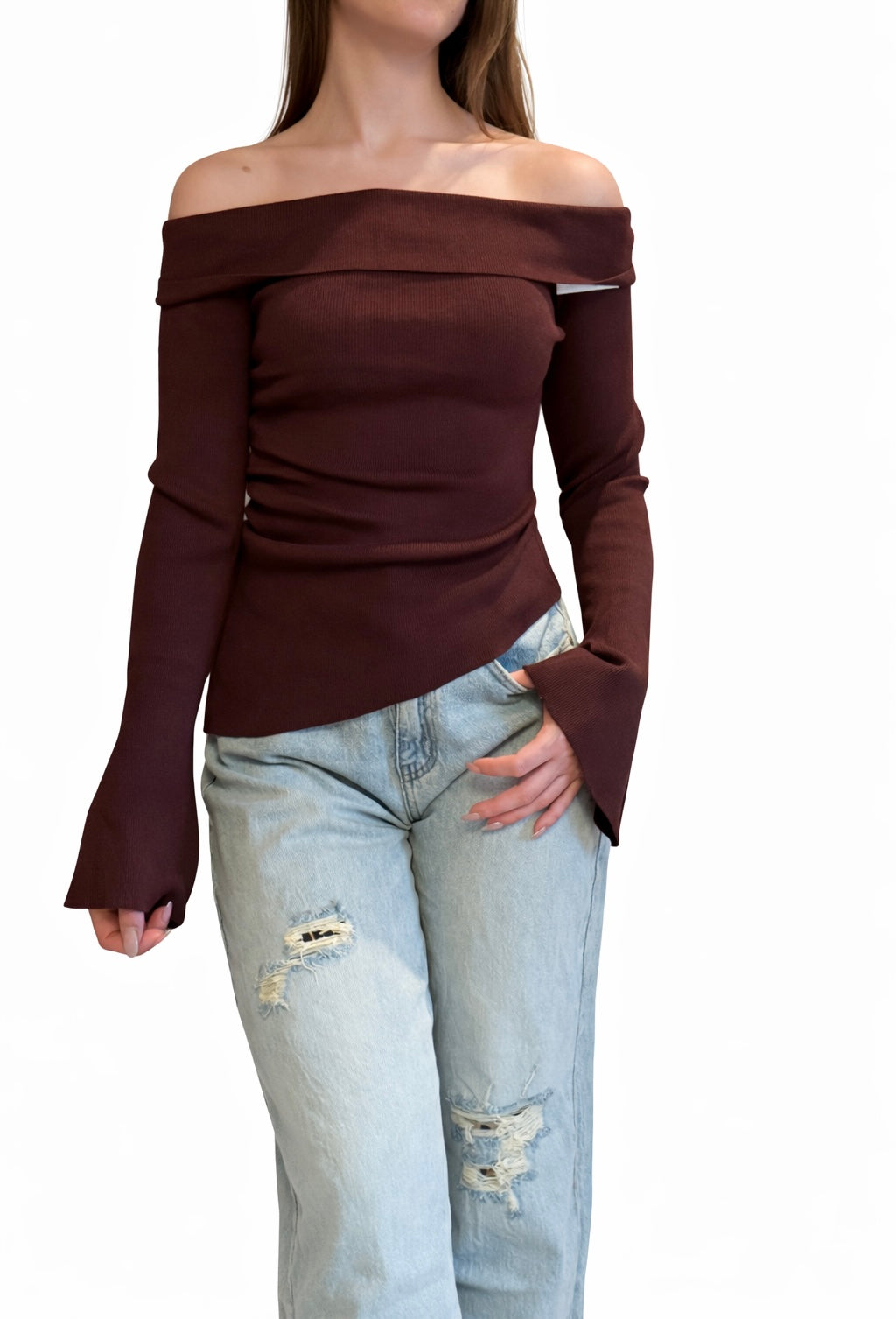 Maglia boat neckline