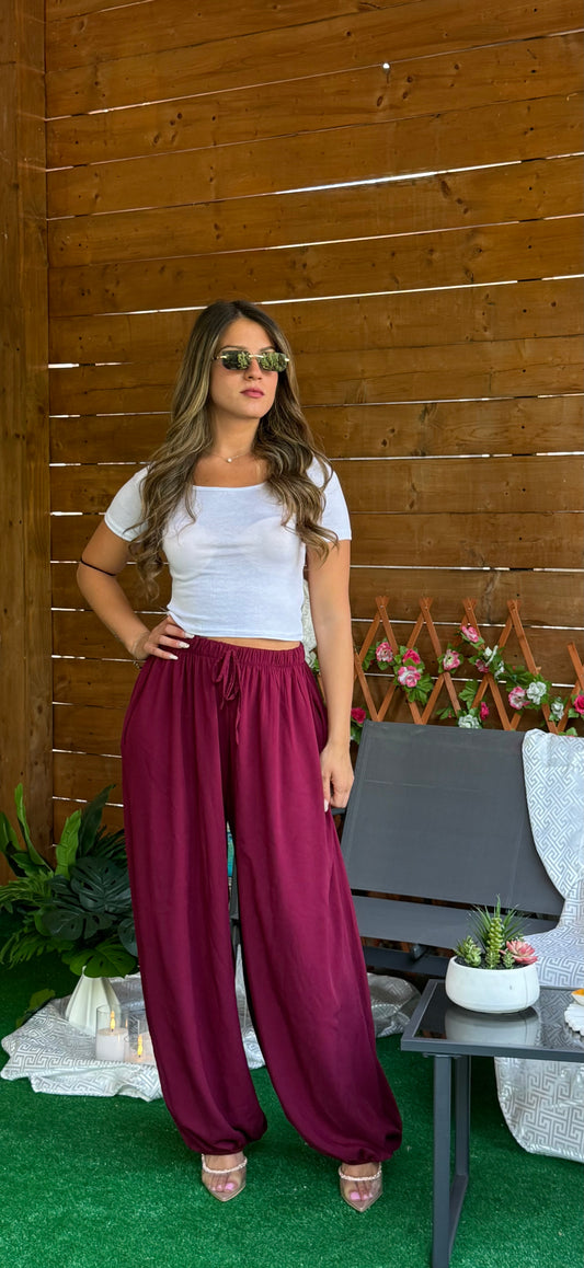 Pantalone Zoe Bordeaux