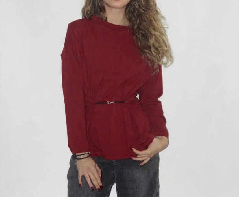 Maglia con gancio e spalline