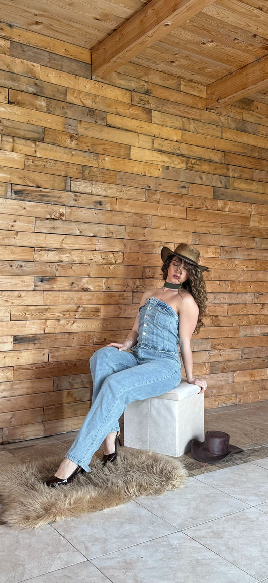 Salopette Fascia denim