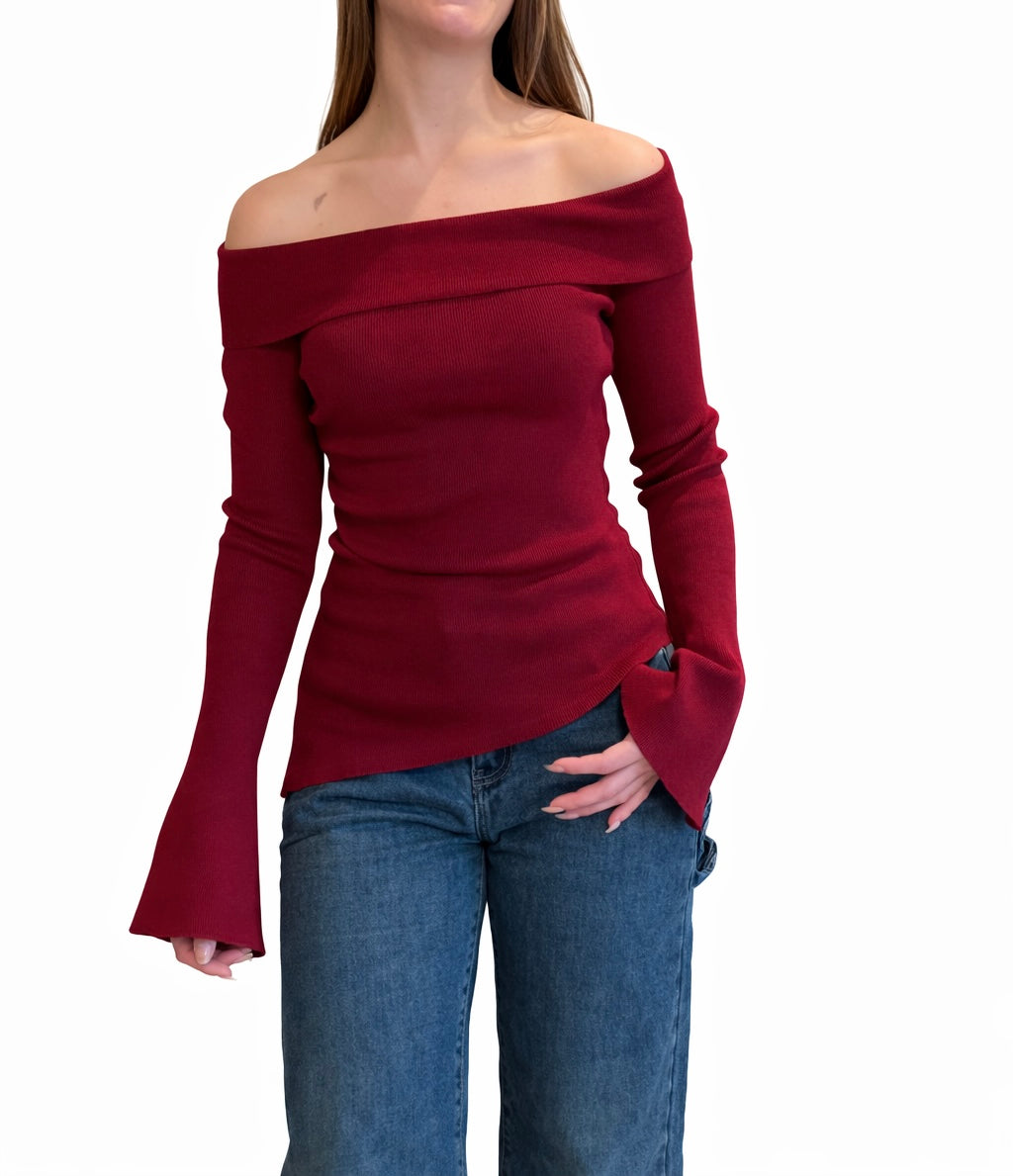 Maglia boat neckline