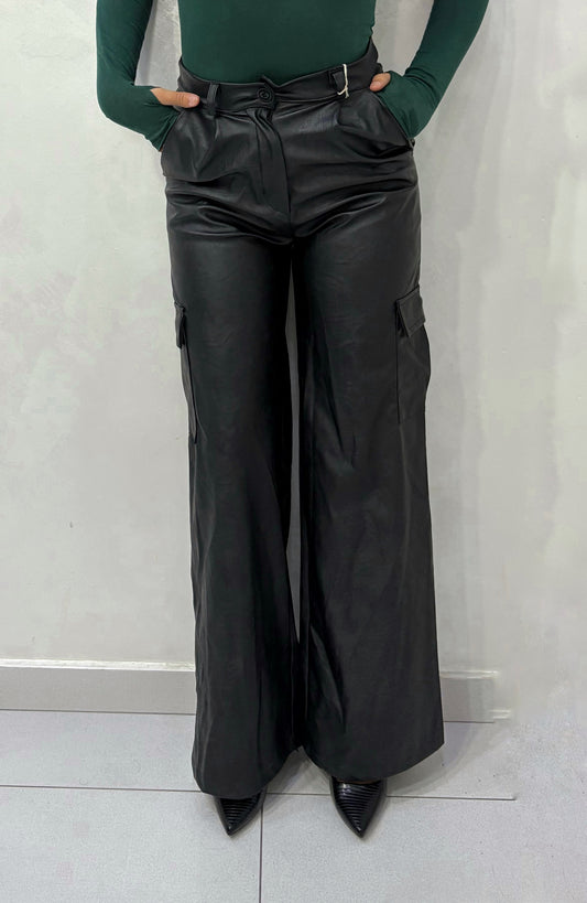 Pantalone in ecopelle