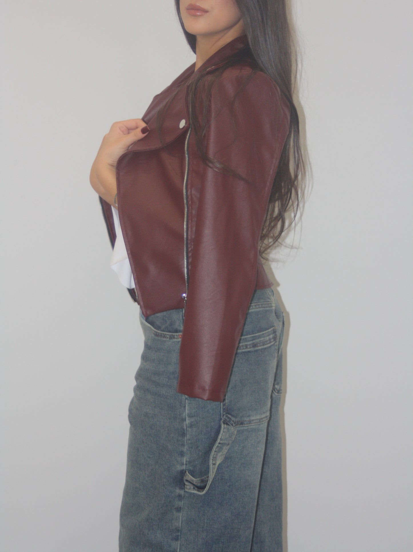 Jacket in ecopelle
