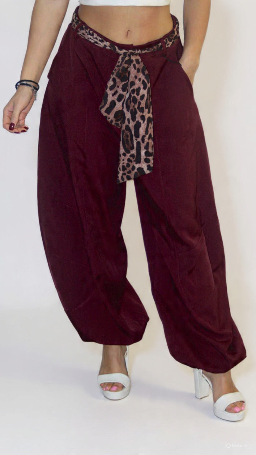Pantalone Balloon con Fulard con molla