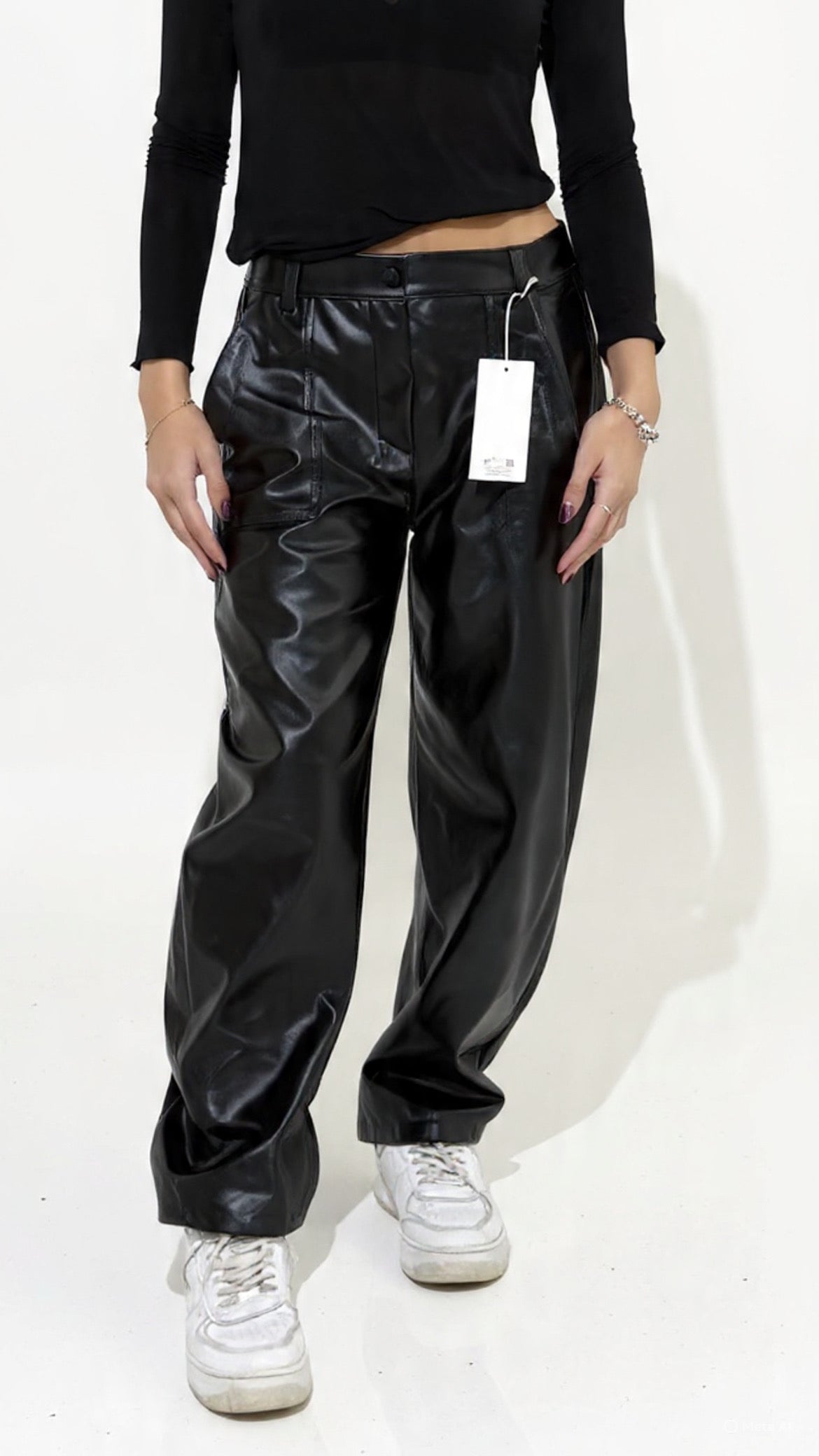 Pantalone in ecopelle